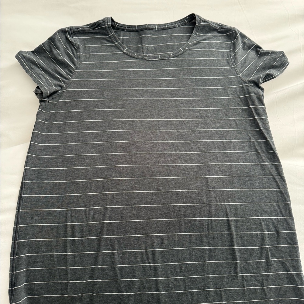 Lululemon Gray Striped Women's Top